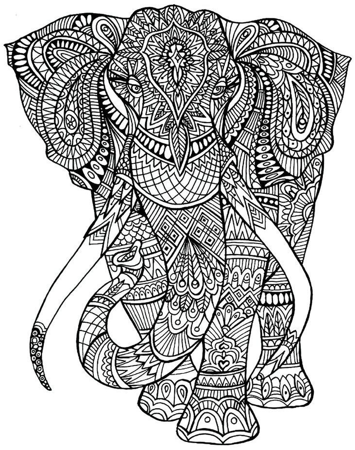 mandala 376 elefante